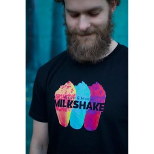 August & Martin - Milkshake - T-skjorte - Sort