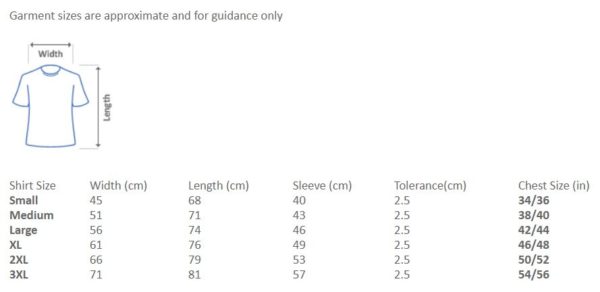 Gildan Softstyle - size guide